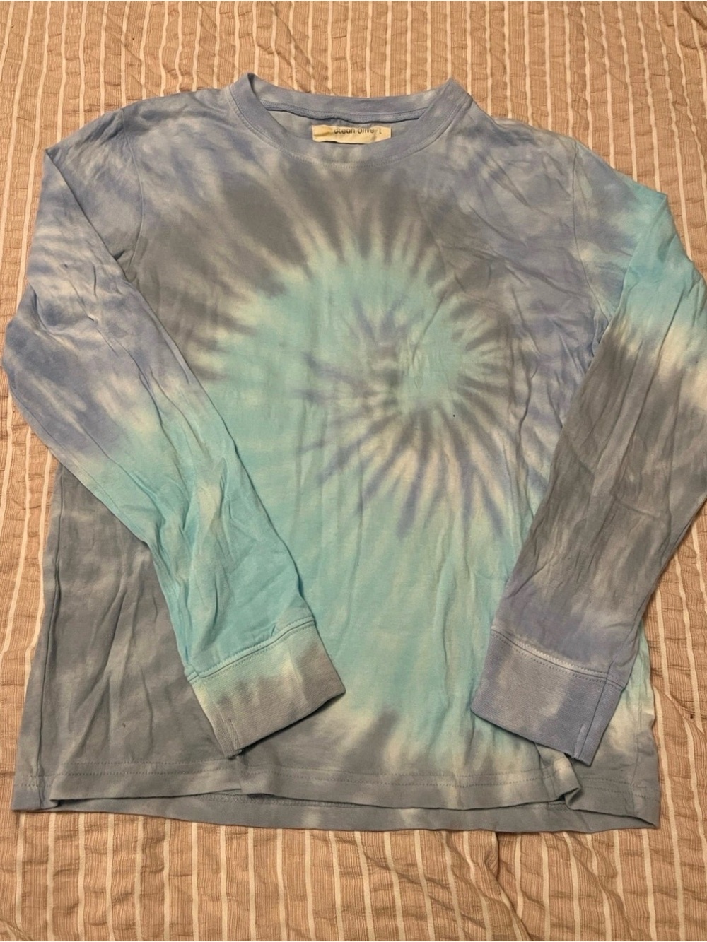 Ocean Drive tie dye lightweight long sleeve Tshirt, Size Large 10/12
